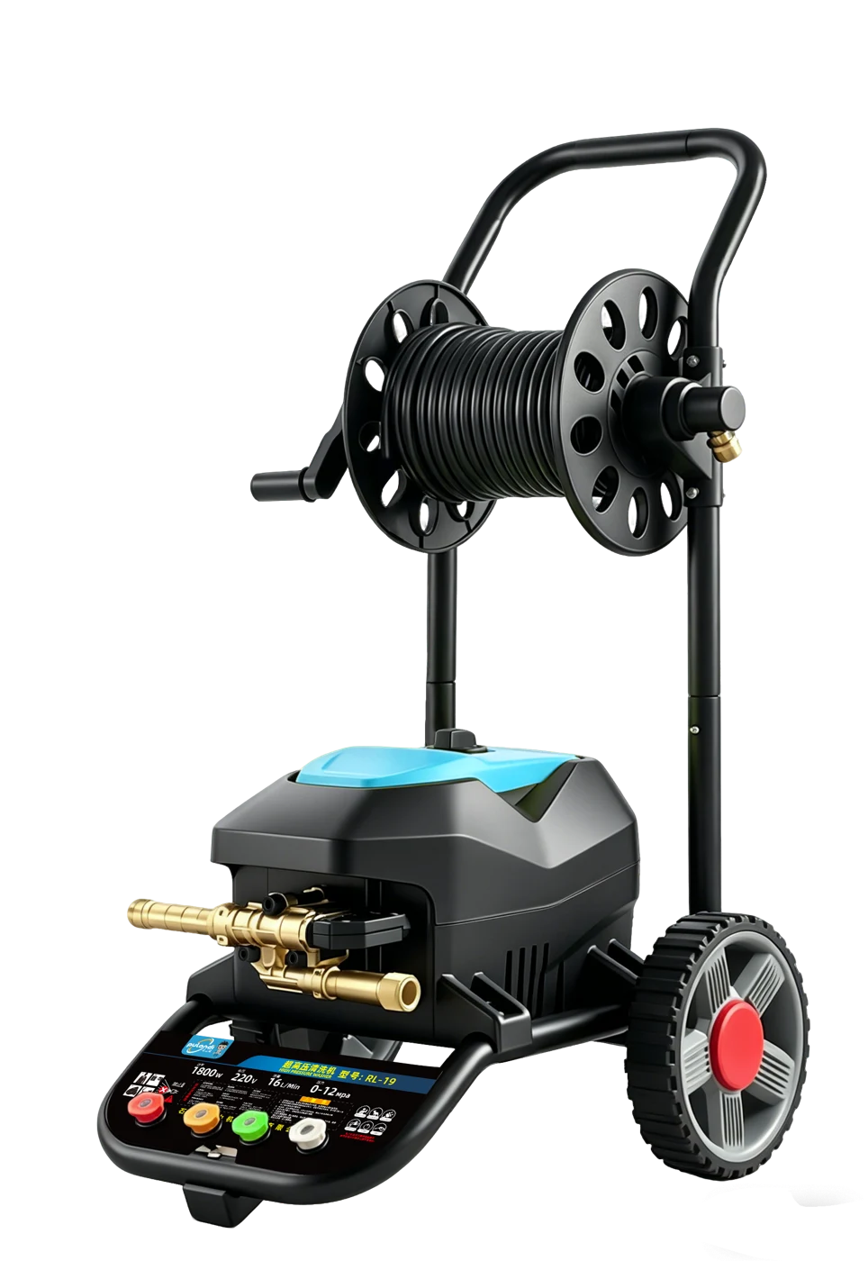RUILI-19 High-Pressure Washer · Cyan