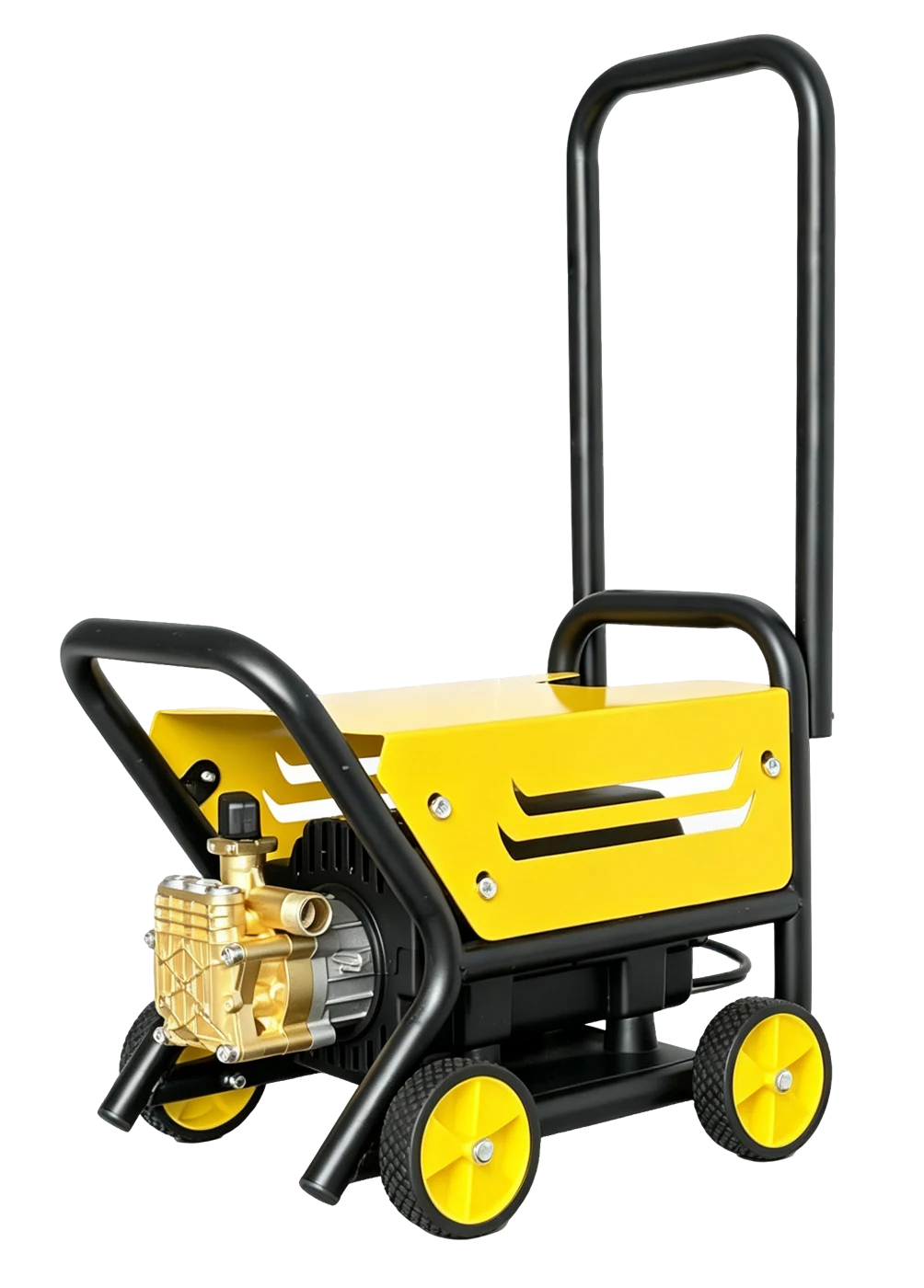 Trolley Washer with Front Guard · Yellow