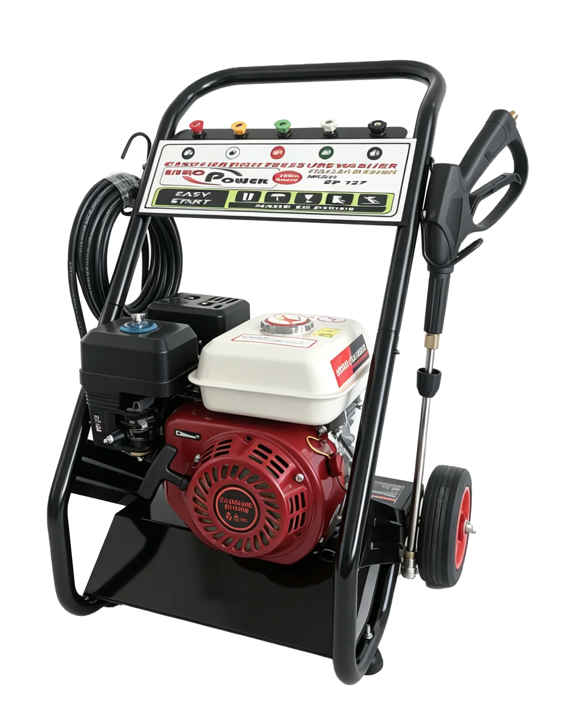Petrol pressure washer · Black / Red