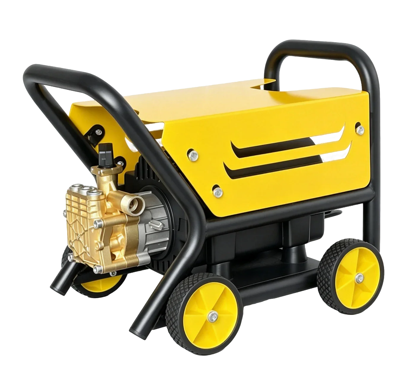 Trolley Washer with Front Guard · Yellow