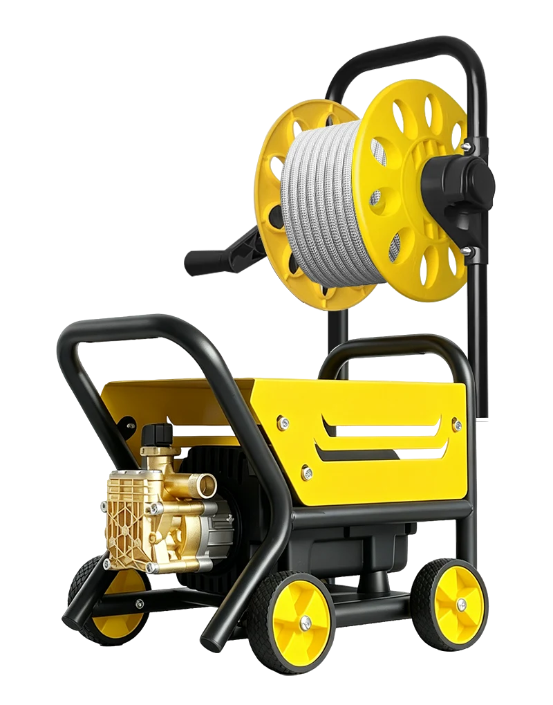 Trolley Washer with Front Guard · Yellow