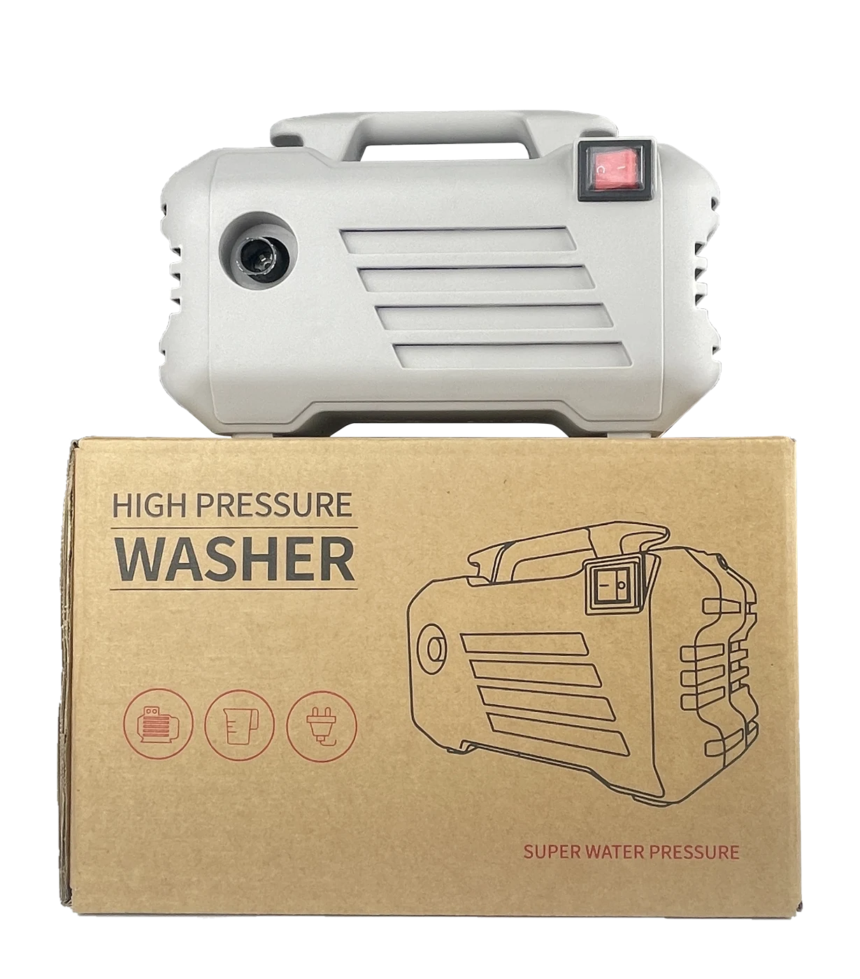 RUILI-01 High-Pressure Washer · White