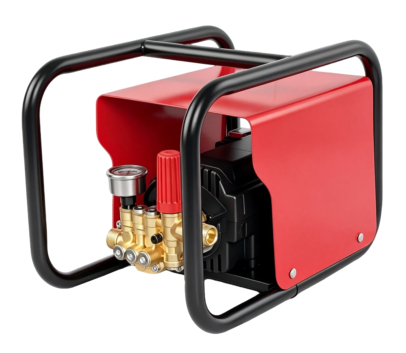Carry-Frame Washer with Rounded Frame · Red