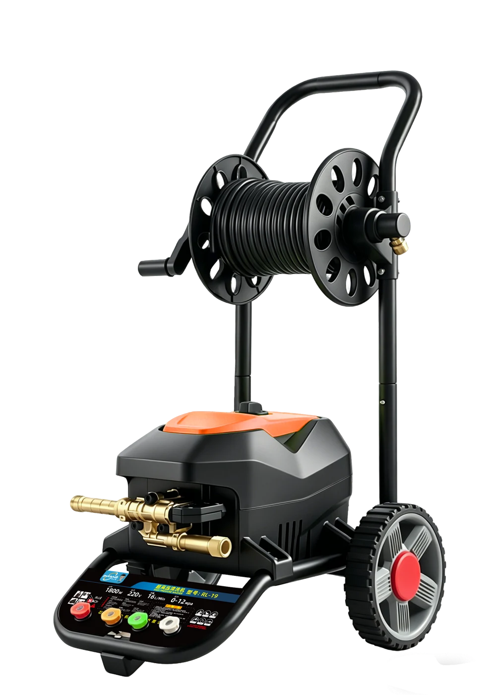 RUILI-19 High-Pressure Washer · Orange